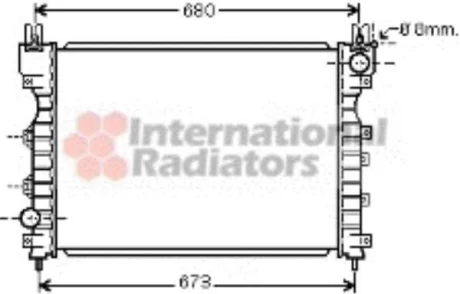 Радіатор охолодження LAND ROVER FREELANDER -06 (вир-во) Van Wezel 02002174
