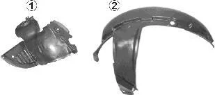 Підкрилок пер. лів. RENAULT KANGOO 98 > 08 Van Wezel 4310433