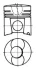 Поршень (діаметр 125мм, STD) CASE IH 170CK, 220B DEUTZ FAHR M 1620 H, SFH 3008, SFH 3008 A, SFH 4010, SFH 4010 A O & K RH30, RH30C, RH35, RH40 IVECO 190-25 AH, 190-32 AHW, 260-25 AH KS KOLBENSCHMIDT 93224600 (фото 1)