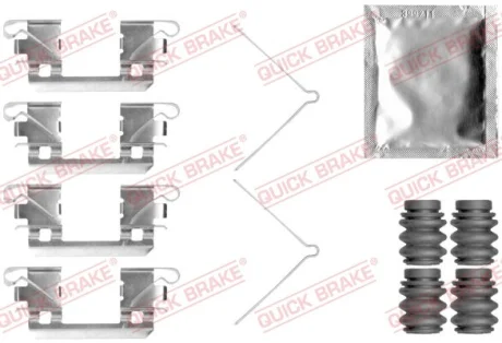 Монтажний набір гальмівних колодок передн HONDA JAZZ IV 1.3/1.5 09.15- QUICK BRAKE 1090113