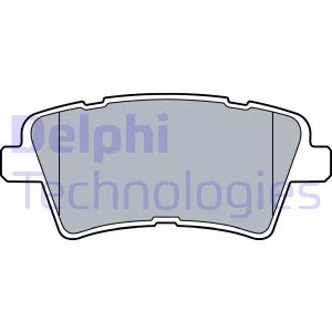 Комплект гальмівних колодок задн, HYUNDAI ELANTRA VII, I20 III KIA OPTIMA 1.6/2.0 09.15- DELPHI Delphi LP3537