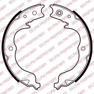 Гальмівна колодка CITROEN C-CROSSER, C-CROSSER ENTERPRISE MITSUBISHI ENDEAVOR, GRANDIS, LANCER VIII, OUTLANDER II, OUTLANDER III PEUGEOT 4007 SUBARU FORESTER, IMPREZA, LEGACY V 1.5-3.8 01.03- DELPHI Delphi LS2008