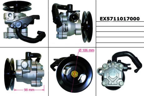 Насос гідропідсилювача HYUNDAI MATRIX (FC) (вир-во Mando) MANDO EX5711017000