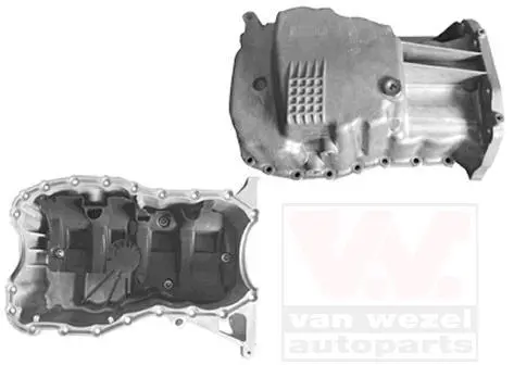 Піддон, масляний картера двигуна RENAULT 1.4/1,6 16V K4J/K4M (вир-во Wan Wezel) Van Wezel 4341073 (фото 1)
