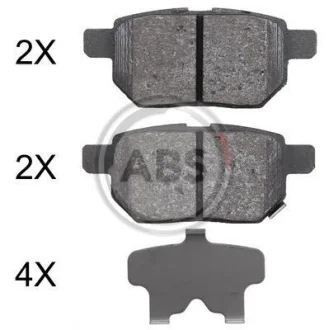 Гальмівні колодки зад. Toyota Corolla/Yaris 05- (Akebono) A.B.S. 37926