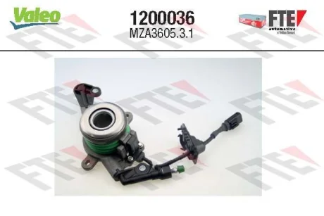 Цилиндр сцепления рабочий Valeo 1200036
