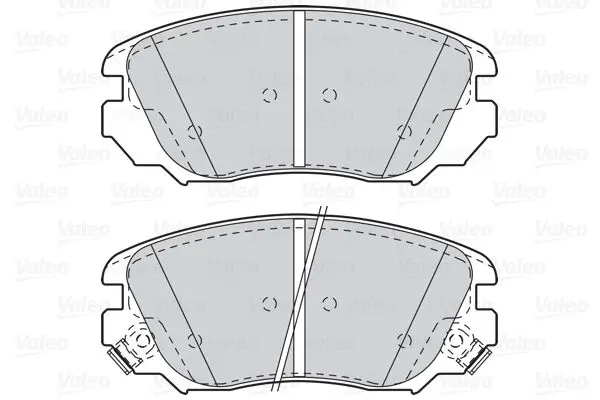 Гальмівні колодки дискові CHEVROLET/OPEL Malibu/InsigniaA "1,4-2,4 "F "12>> Valeo 302118 (фото 1)