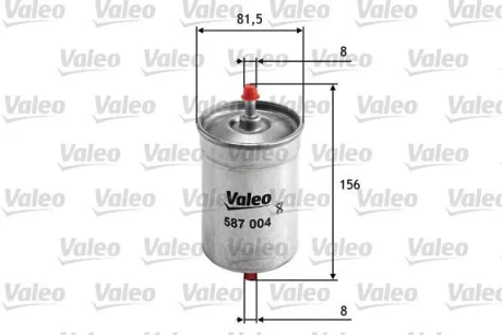 Фильтр топливный Valeo 587004