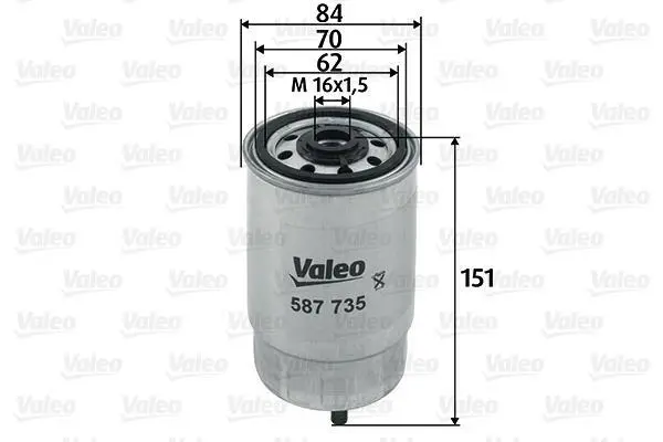 Топливный фильтр Valeo 587735 (фото 1)