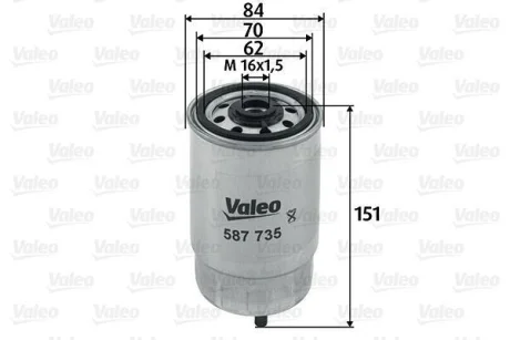 Топливный фильтр Valeo 587735