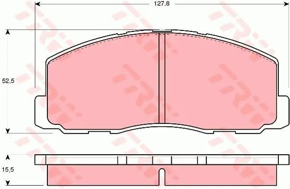Колодки тормозные дисковые, комплект TRW GDB355 (фото 1)