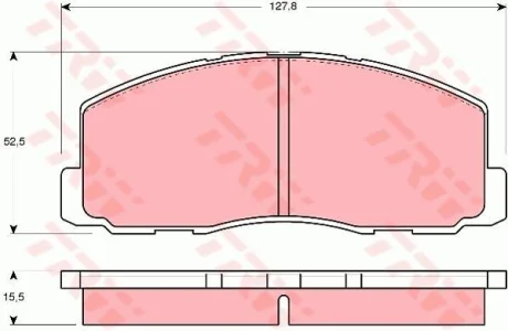 Колодки тормозные дисковые, комплект TRW GDB355