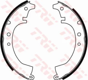 Колодки тормозные барабанные, комплект TRW GS8047