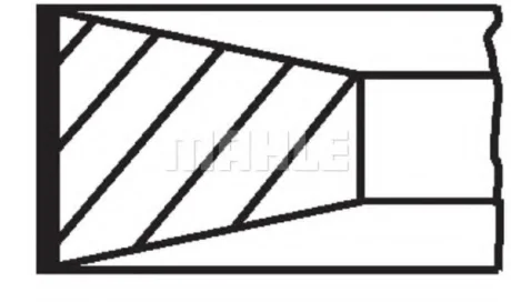 Комплект поршневых колец MAHLE / KNECHT 002 80 V1