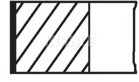 Комплект поршневих кілець Mahle OPEL MAHLE / KNECHT 01126N0