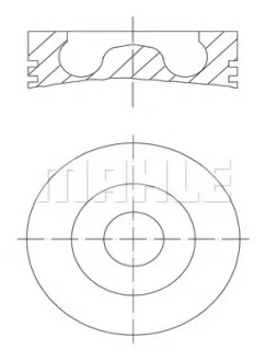 Поршень Mahle AUDI/VW A4,A6,A8,Q7,Phaeton,Touareg 3,0TDI 04- MAHLE / KNECHT 0281600