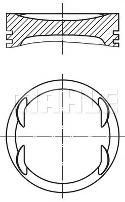 Поршень MAHLE / KNECHT 030 99 01 (фото 1)