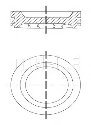 Поршень двигуна MAHLE / KNECHT 031 88 02 (фото 1)