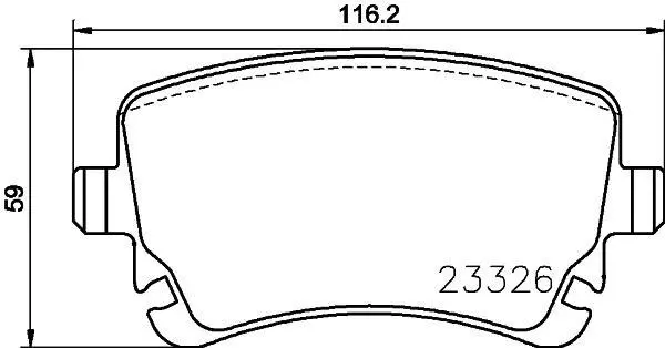 Гальмівні колодки BENTLEY Continental/GT "R "03>> TEXTAR 2332611 (фото 1)