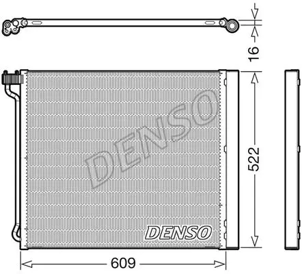 Конденсатор кондицiонера 8418991000 DENSO DCN05034 (фото 1)