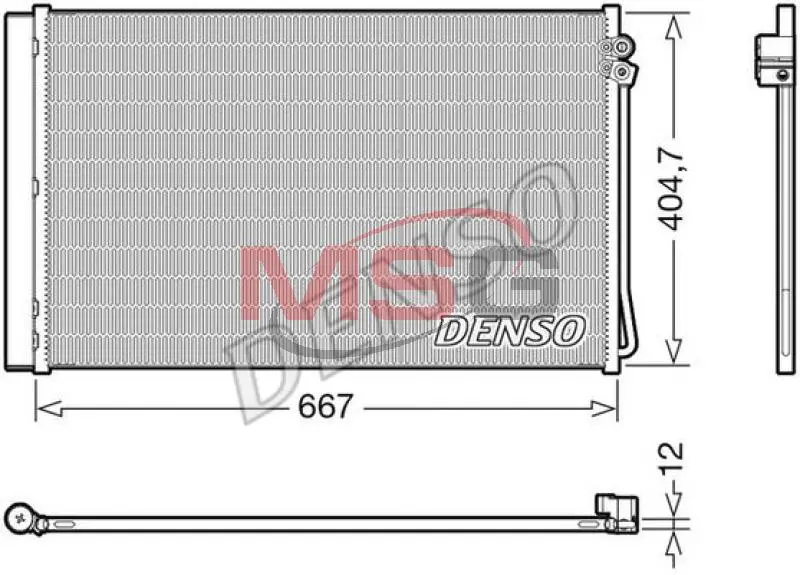 Конденсатор кондицiонера DENSO DCN17062 (фото 1)
