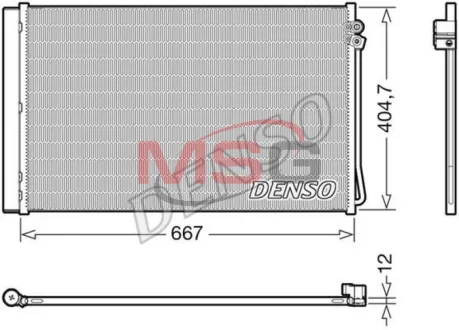 Конденсатор кондицiонера DENSO DCN17062