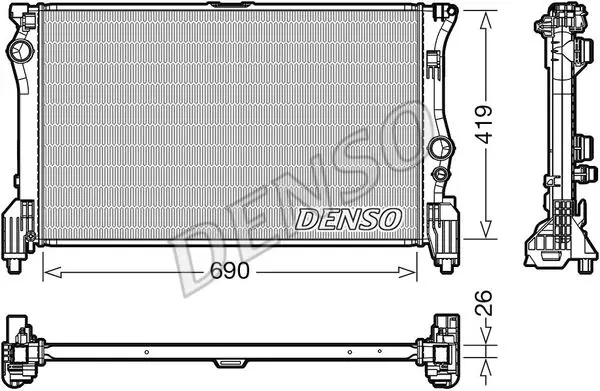 Радиатор DENSO DRM17112 (фото 1)