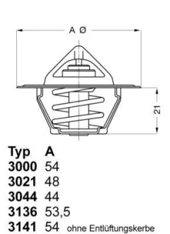 Термостат WAHLER 3021.88