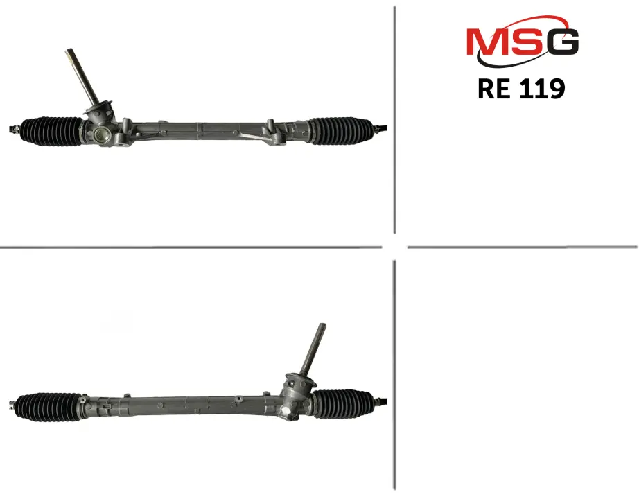 Рейка кермова без ГУР нова Renault Modus 04-08, Renault Clio III 05-12 MSG RE119 (фото 1)