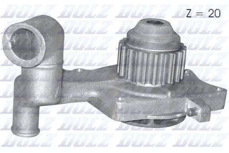 Насос водяний FORD Escort \'81 Express (AVA) / Escort III (GAA) / Escort III (ALD) / Escort III (AWA) DOLZ F107