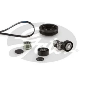 GATES VW К-кт ГРМ (ролик+ролик з натяжним пристроєм+2 шківа+ ремінь) AMAROK (2HA, 2HB, S1B, S6B, S7A, S7B, AGD) 2.0 BiTDI 10- Gates K046PK1078