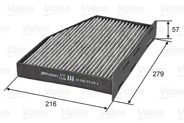 Фильтр салона с активированным углем Valeo 698801 (фото 1)