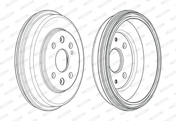Гальмівний барабан задн MAZDA 2 1.3-1.6D 07.07- FERODO FDR329823 (фото 1)