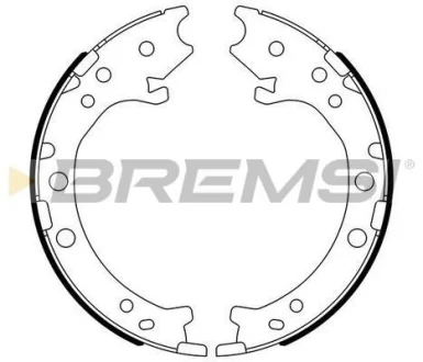Колодки ручного гальма Honda CR-V 06-18 (200x35) (BOSCH) BREMSI Bremsi GF0715