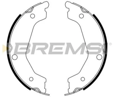 Колодки ручного гальма Santa Fe 09-12/Sorento 02-15 BREMSI Bremsi GF0764