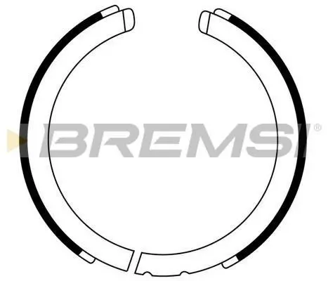 Колодки ручного гальма Korando/Rexton/Actyon/Kyron/CX9/CX7/VXR8 96- BREMSI Bremsi GF0875 (фото 1)