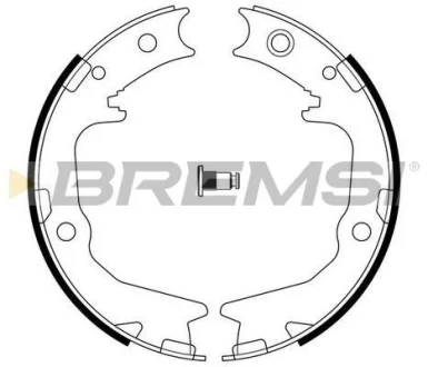 Колодки ручного гальма Outlander/Lancer/Pajero/Galant 87-13 BREMSI Bremsi GF0826