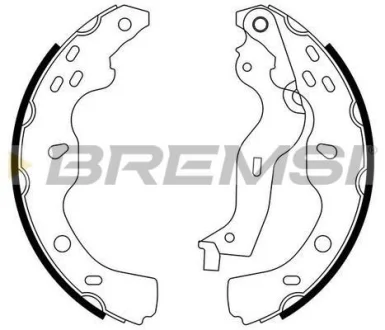 Гальмівні колодки зад. Suzuki SX4 06-15 (220x36) (BOSCH) BREMSI Bremsi GF0919