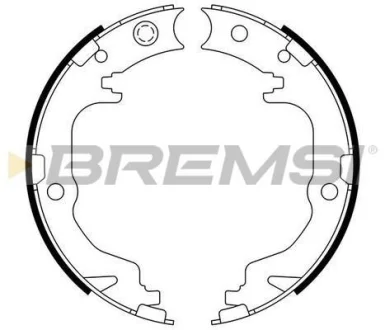 Колодки ручного гальма (170x32) Mitsubishi ASX/Lancer 08-/Outlander 06- BREMSI Bremsi GF4886