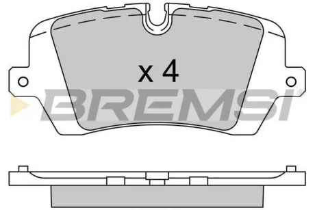 Гальмівні колодки зад. Range Rover IV 12- /Range Rover Sport 13- (TRW) BREMSI Bremsi BP3533