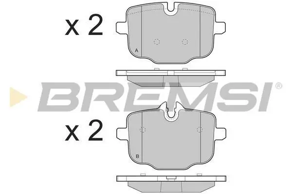 Гальмівні колодки зад. BMW 5 (F10) 10- (ATE) BREMSI Bremsi BP3450 (фото 1)