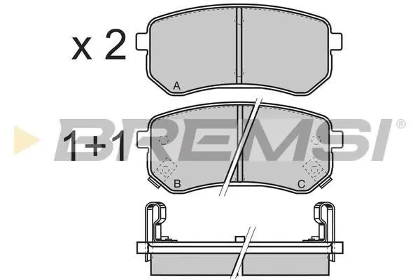 Гальмівні колодки зад. Hyundai i10/Kia Picanto 04-13 (mando) BREMSI Bremsi BP3212 (фото 1)