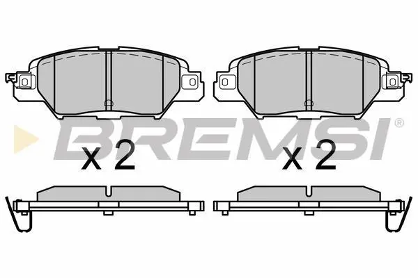 Гальмівні колодки зад. Mazda CX5 14- (Akebono) BREMSI Bremsi BP3661 (фото 1)