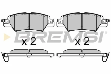 Гальмівні колодки зад. Mazda CX5 14- (Akebono) BREMSI Bremsi BP3661