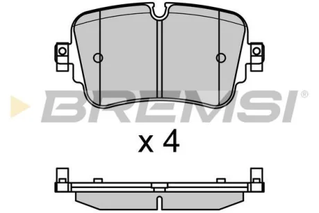 Гальмівні колодки зад. Audi A6/A7/A8/Q7/Q8/VW Touareg 18- BREMSI Bremsi BP3686