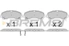 Гальмівні колодки пер. QX50/Q70/Q60/Navara/Qashqai/Murano/Pathfinder BREMSI Bremsi BP3638 (фото 1)