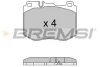 Гальмівні колодки пер. MB C-Class (W205)/E-Class (W213) 13-23 (BREMBO) BREMSI Bremsi BP3634 (фото 1)