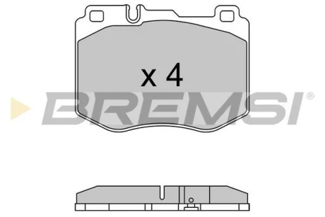 Гальмівні колодки пер. MB C-Class (W205)/E-Class (W213) 13-23 (BREMBO) BREMSI Bremsi BP3634