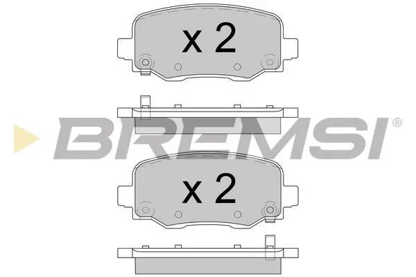 Гальмівні колодки зад. Fiat 500X/Jeep Renegade 14- (TRW) BREMSI Bremsi BP3604 (фото 1)