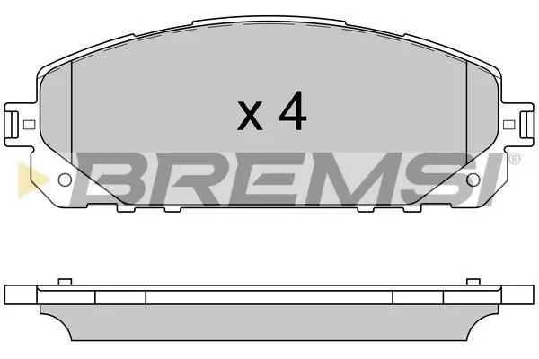 Колодки гальмівні перед. Jeep Cherokee 2.0-3.2 13- BREMSI Bremsi BP3605 (фото 1)